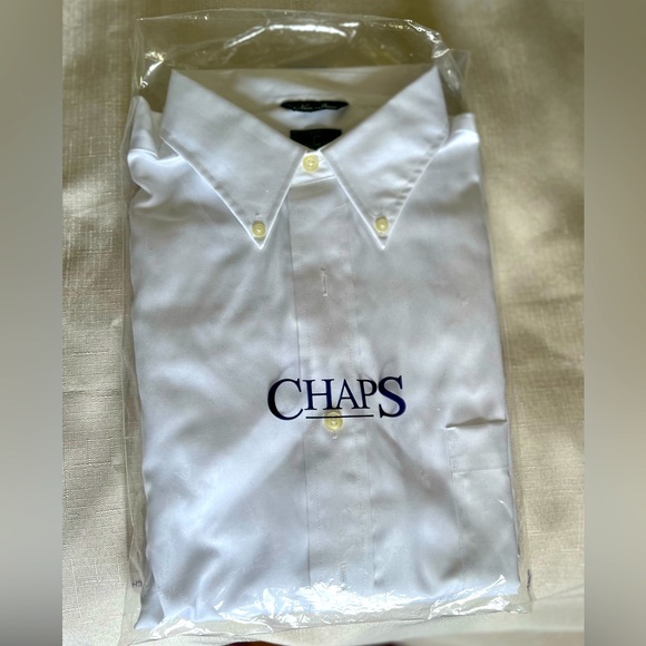 champs dress shirts Chaps | Shirts | Mens White Button Down Dress Shirt Chaps Noniron Size 6  3535 Classic Fit